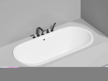 Ванна из искусственного камня Salini ORNELLA 103422M 190х90 встраиваемая прямоугольная с ножками